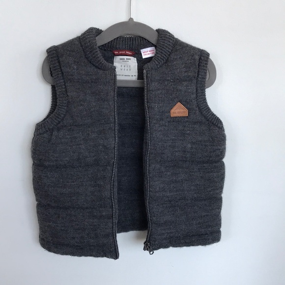 Zara Grey Vest - Picture 1 of 5